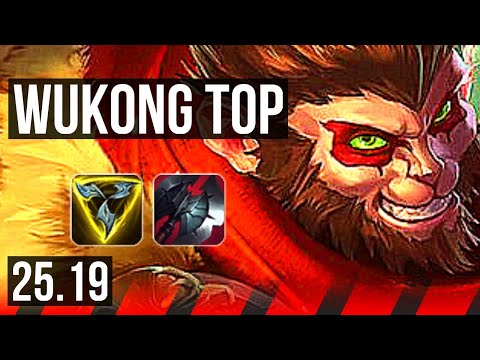 WUKONG vs WARWICK (TOP) | 10/1/4, 6 solo kills, 1100+ games, Legendary | KR Diamond | 25.19