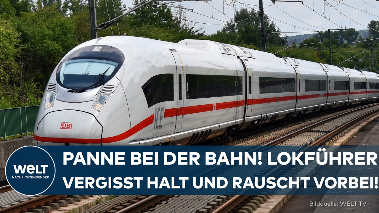 ICE-PANNE: Lokführer vergisst Halt in Fulda! Zug rauscht vorbei und stoppt erst nach 18 Kilometern!