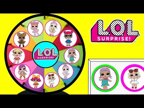 LOL SURPRISE Toys Spinning Wheel Game | Lil Outrageous Littles Baby Dolls Spit Pee Cry Video