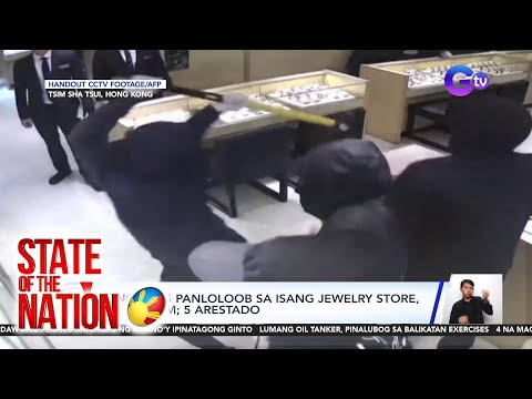 Tangkang panloloob sa isang jewelry store, nahulicam; 5 arestado SONA