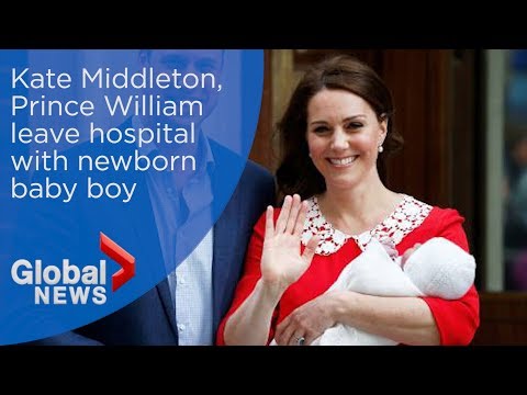 Royal baby: Kate Middleton, Prince William leave hospital with newborn son