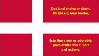 Himno nacional civil de Dinamarca - Anthem of Denmark (DK/ES letra)