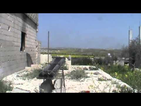 استهداف حاجز لقوات النظام براجمة صواريخ كاتيوشا في حيش في محافظة إدلب