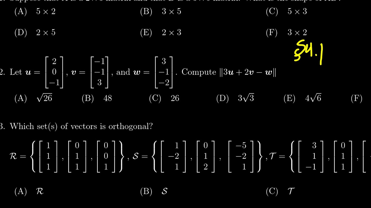 Math 2270 - Exam 2 Review
