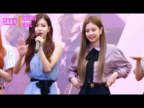 A fan faints during Black Pink's first ever fansign event