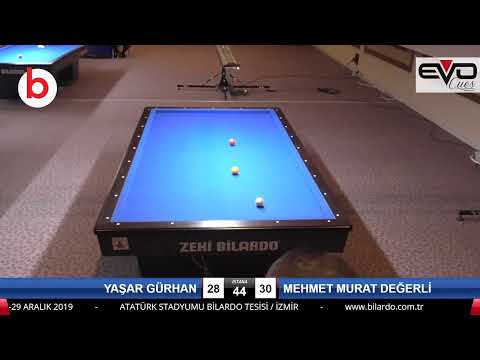 YAŞAR GÜRHAN & MEHMET MURAT DEĞERLİ Bilardo Maçı - 2020 TK 1.ETAP ANTALYA-2.ÖN ELEME