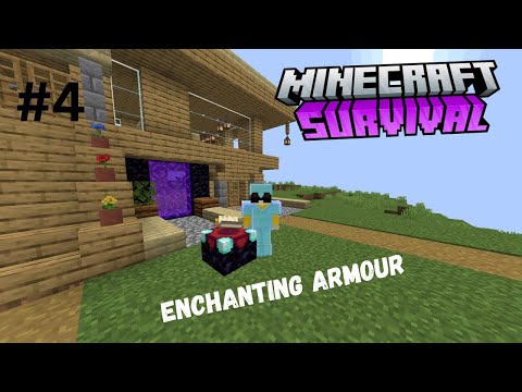 EPIC DIAMOND ENCHANTING! Minecraft Survival Gameplay #4