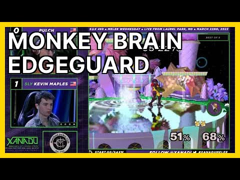 Monkey brain edgeguard (VGBootCamp2) | Smash Melee Highlights
