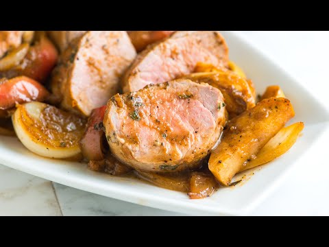 Baked Pork Tenderloin with Apples Recipe