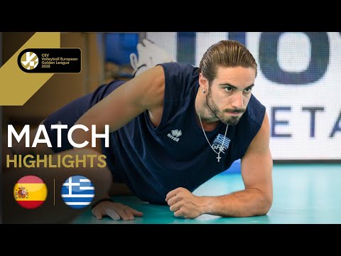  Highlights | Spain vs. Greece - CEV Volleyball European Golden League 2025 | Men 