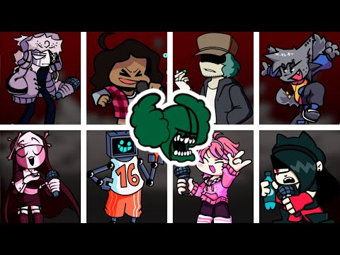 FNF Madness But Different Characters Sing It (Everyone Sings Madness) Vs.Tricky Mod