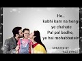 Yeh Hai Mohabbatein Title Song Lyrics Star Plus Serial