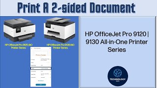 HP OfficeJet Pro 9120e 9125e 9130e 9135e How to print a 2 sided document
