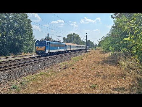 Vízipók  sebesvonat halad Maroshegy megállóhely felé.