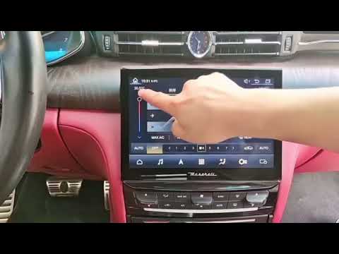 Android touch screen stereo for Maserati Quattroporte, built-in wireless Apple CarPlay