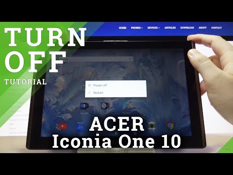 How to Switch Off ACER Iconia One 10 – Power Off ACER tablet