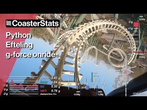Python g-force onride - Efteling [4K 60FPS]