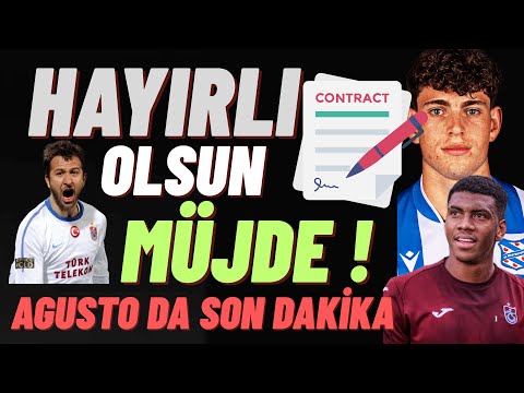 Congratulations, it's officially over! Great news! Last minute news in August #trabzonspor