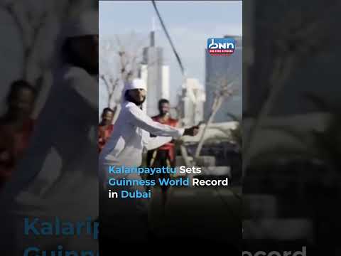 KALARIPPAYATTU GUINNESS WORLD RECORD! Massive Dubai Martial Art Spectacle!