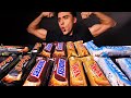 ASMR CANDY ICE CREAM BARS SNICKERS MARS BOUNTY TWIX CHOCOLATE PARTY 리얼사운드 먹방 Eating So