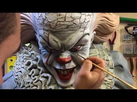 Pennywise sculpture... Imovie video sculpt - Giacomo Muraglia Sculptor
