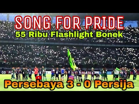 Merinding..!! 55 ribu Bonek nyanyikan Song For Pride akhir Laga Persebaya vs Persija