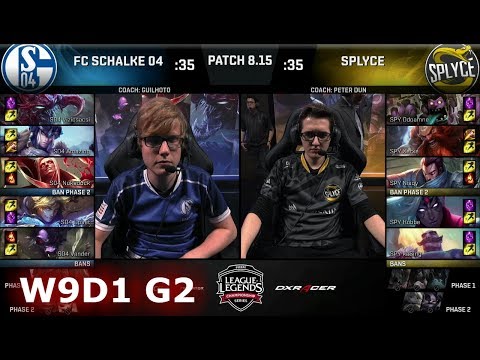 FC Schalke 04 vs Splyce | Week 9 Day 1 S8 EU LCS Summer 2018 | S04 vs SPY W9D1