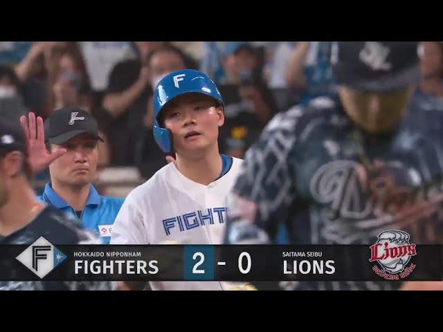 【5回裏】6試合連続打点!! ファイターズ・清宮幸太郎 貴重な追加点となるタイムリーヒット!!  2024年8月12日 北海道日本ハムファイターズ 対 埼玉西武ライオンズ