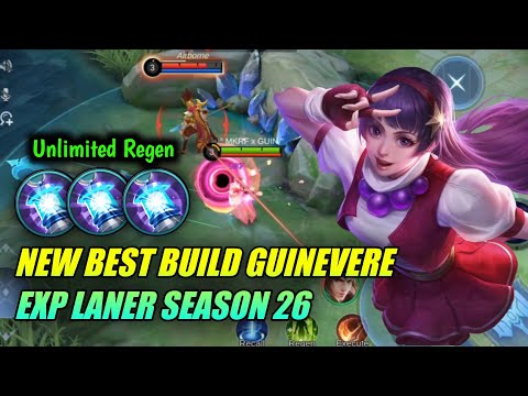 NEW BEST BUILD GUINEVERE EXP LANE S26 || CARA MAIN HERO GUINEVERE TERBARU 2023