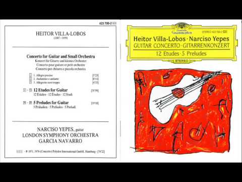 Narciso Yepes "5 Preludes for guitar" -- Heitor Villa-Lobos