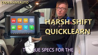 HOW TO QUICK LEARN Dodge Caravan 6spd Transmission for harsh shift after fluid or battery change