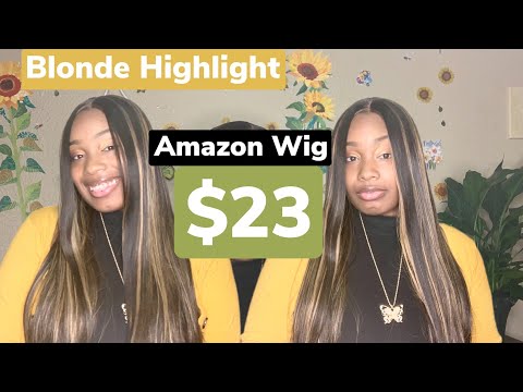 Amazon Wig Blonde Highlights | Wine 🍷 Down & Wig Out Wednesday