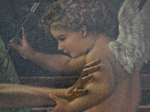 Walter Girotto original painting "Cupid's Temptation"