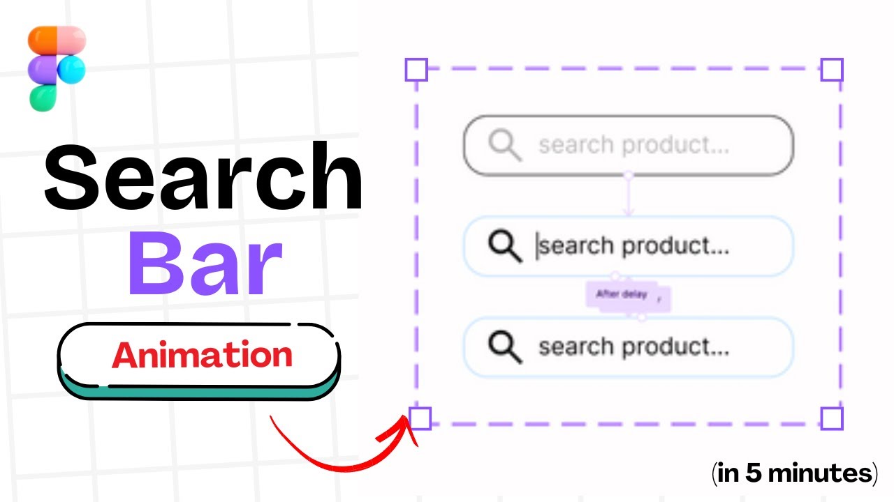 *EASY* Figma Search Bar Animation Tutorial | Figma Search Bar Typing | Figma Animation #figma