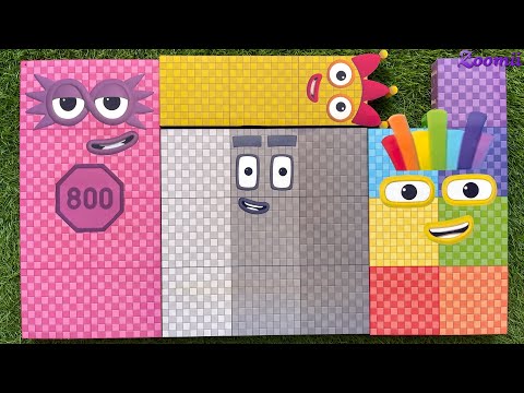 Looking for Numberblocks Puzzle Tetris NEW 700-900 Space ASMR - Numberblocks Satisfying Video #89