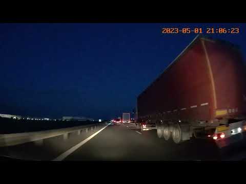 Autostrada Pitesti - Bucuresti A1, E81, Night Drive Full Video