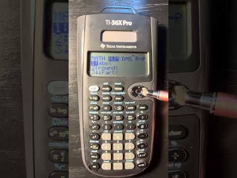 Ввод и преобразование градусов, минут и секунд в калькуляторе TI-36X Pro
