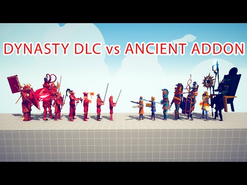 DYNASTY DLC Team vs ANCIENT ADDON Team - Totally Accurate Battle Simulator TABS