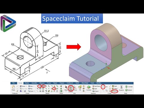 Spaceclaim basic tutorial - 1