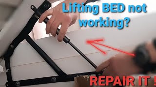 FIX Lifting Bed Mechanism NOT Working How to FIX IT ? Shock Replacement