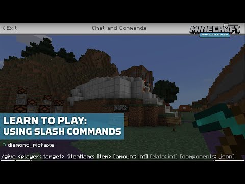 Using Slash Commands in Minecraft: Education Edition