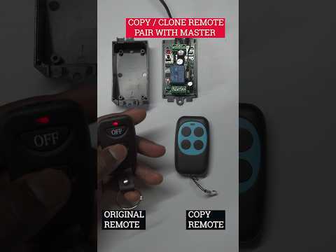 Copy clone duplicator 433 MHz RF Code Remote Control with original master remote