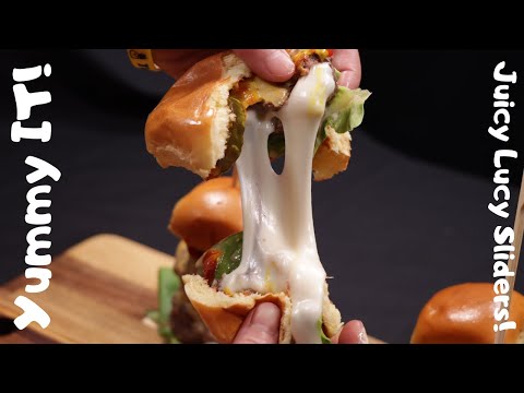 Juicy Lucy Cheeseburger Sliders [ASMR] | Yummy It Food