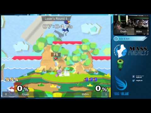 Mass Madness Monthly 1 - Crush (Fox) vs th0rn (Falco) - SSBM LR5