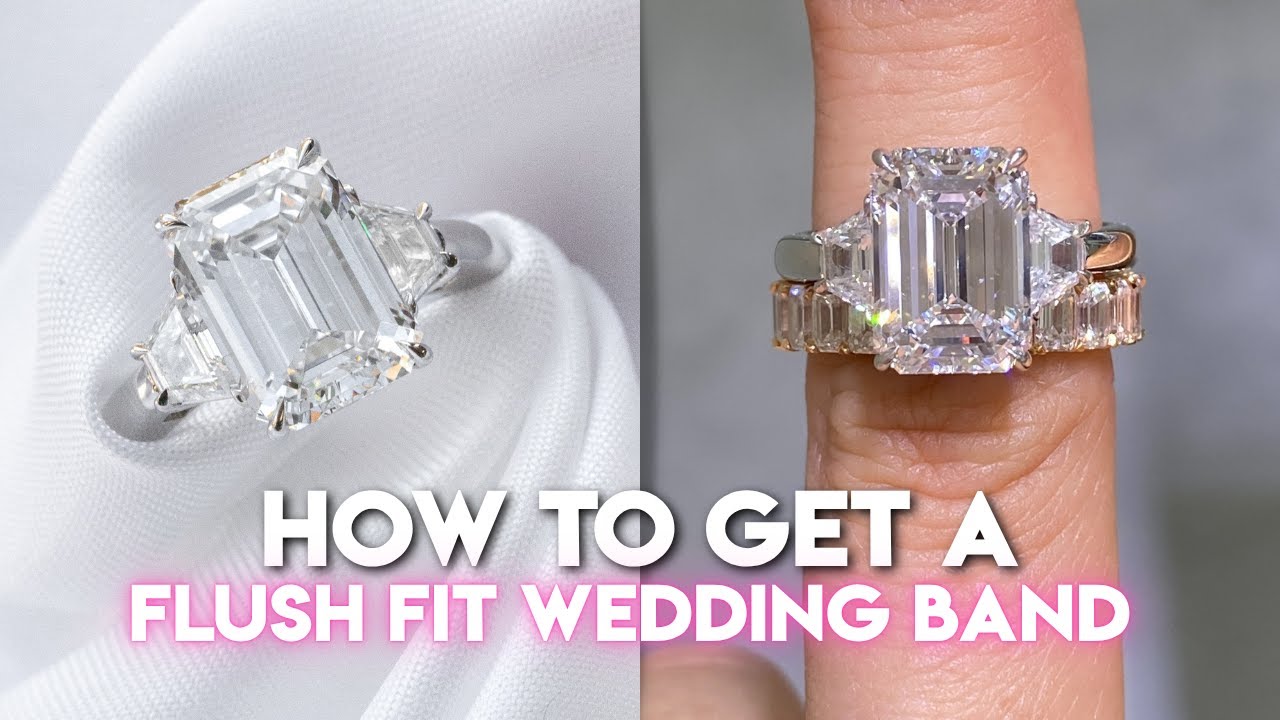 Choosing a Wedding Band for Emerald Cut 3 Stone Ring