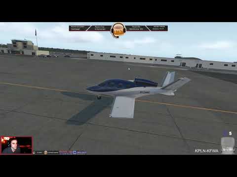 [XP11][VATSIM] SF50 Vision Jet | Not John Wayne, Fort Wayne | KPLN-KFWA | Virtual USA Flying Club