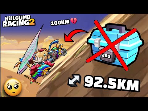 A GLITCH RUNIED MY 100KM RUN!! 😭💔 LVL 185 ADVENTURE CHEST - Hill Climb Racing 2