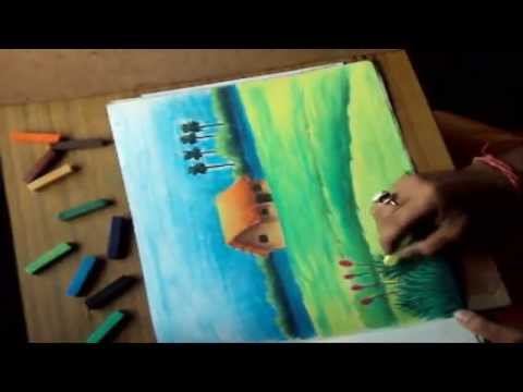 How to Draw a Scenery with Soft Pastels PART 2