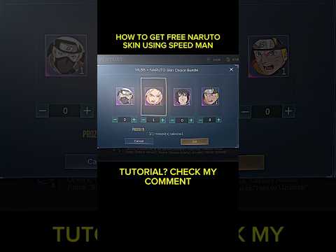 HOW TO GET FREE NARUTO SKIN USING SPEED MAN? #mobilelegends #mlbb #naruto #ml #shorts