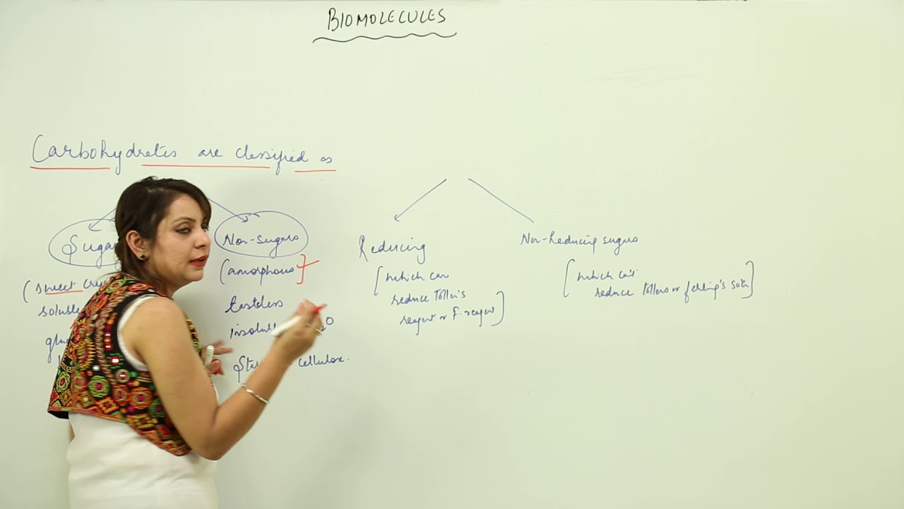 ICSE CLASS 12 CHEMISTRY - Biomolecules - 2 classification of carbohydrates